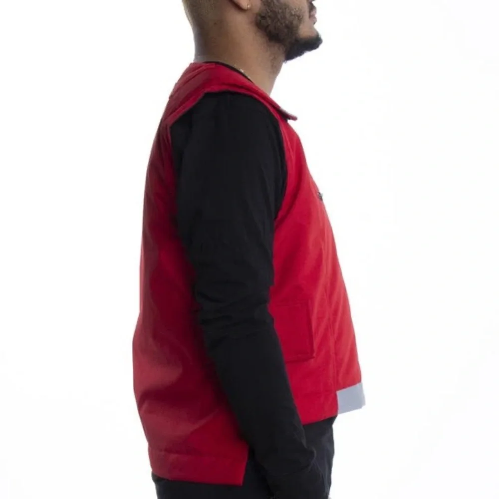 EPTM The Perfect Example Reflective Flow Urban Dance Hiphop Rapper Red Vest Mens